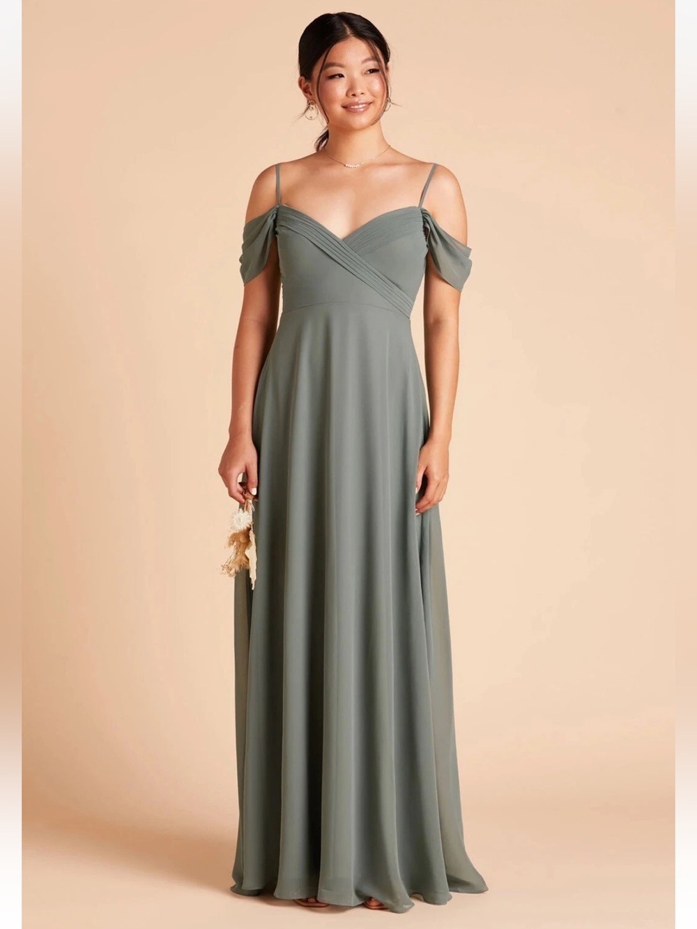 NWT Birdy Grey Spence medium sea glass green bridesmaid dress formal prom bride